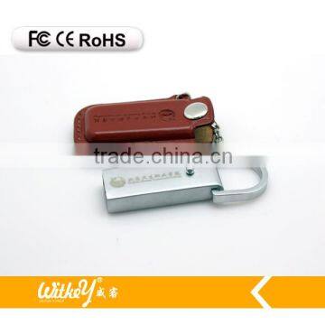 2013 leather vatop usb flash drive full capacity grade A chip