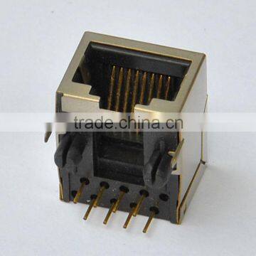 shield Vertical RJ45 10P PCB modular connector