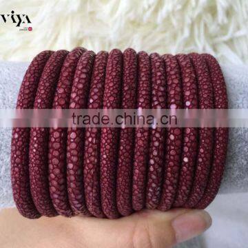 CITES Certificate Genuine Stingray Skin Leather Cord                        
                                                Quality Choice