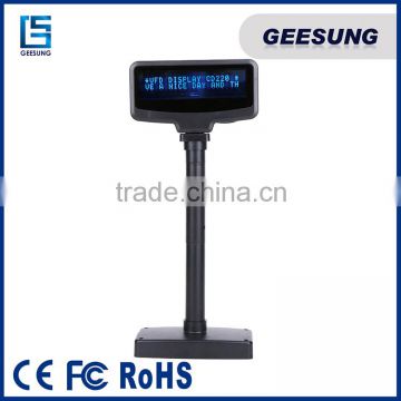 USB RS232 Pole Customer Display,VFD 2Lines Display