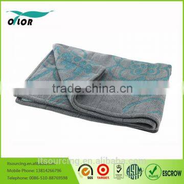 Cheap custom colorful superfine fibre non-slip yoga towel