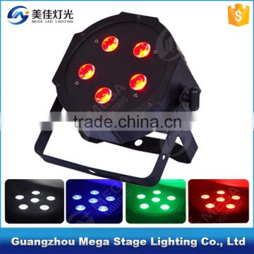 dj stage lighting equipment 5pcs 10w 4in1 mini led flat par light