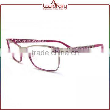 Laura Fairy Hollow Out Design Fashion Optical Frames Brand Name Fancy Eyeglass for Women Men                        
                                                Quality Choice