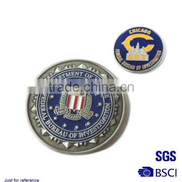 Custom double souvenir metal coin Crazy Selling minitory custom coin