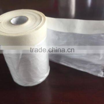 Pre-taped Auto Paint Masking Film Plastic Protective Film Roll photo-2