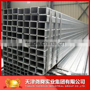 Q195 Pregalvanized rectangular steel pipes tubes hollow section