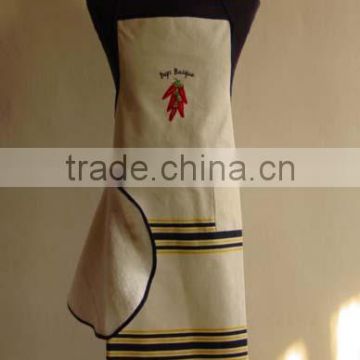 yarn dyed fabric cotton customized apron kitchen