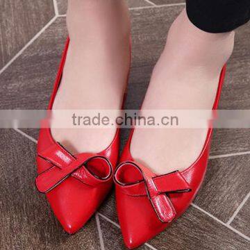 Rolled Ballet Low Heel Pointe Flat Shoes for Bridal Wedding photo-2