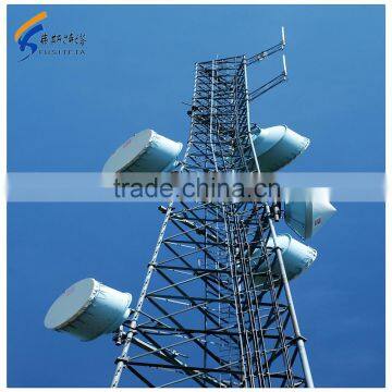 High quality galvanized microwave telecommunication tower