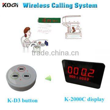 Top Popular NEW Restaurant Equipment Table Bell With Panel Receiver Wireless Buzzer Calling System