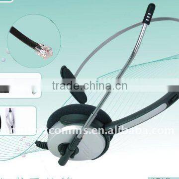 Call center headphone with RJ jack HSM-1000 QDRJVC