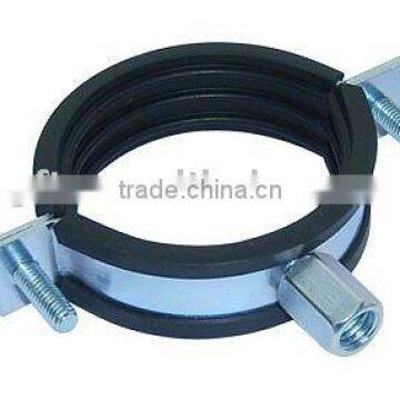 heavy duty pipe clamp with rubber M8/10 pipe clamp