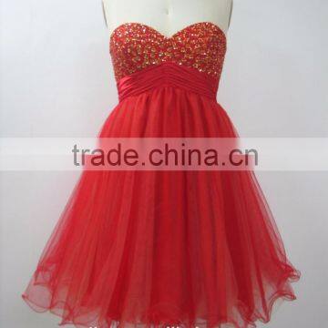 Wholesale Red Homecoming Dress Ladies Short Evening Cocktail Dresses photo-2
