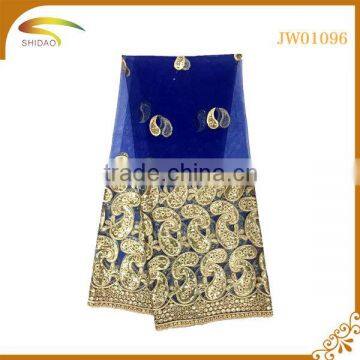 Wholesale High Quality Latest Chinese Nigerian Decorative Embroidery 3D Patterned Silk Fabric for Curtains and Dress photo-2