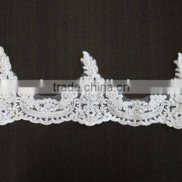 New design embroidered lace for bridal