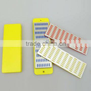 Wholesale Cheap Prece Diamond Sharpening Hone Set Stone Whetstone Block Kitchen Knife 3pcs photo-3