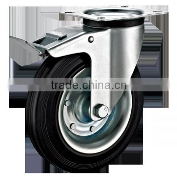 European Industrial Casters with Rubber Wheels