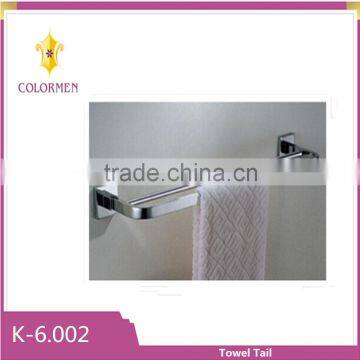 High quality mirror,brushed finish stainless steel bathroom double towel bar, towel rail