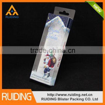 Clear Folding CD/DVD Packaging Box With Hang Hole