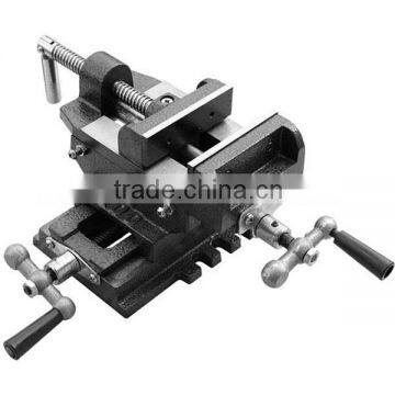 Heavy-duty cast iron cross slide vise press vice