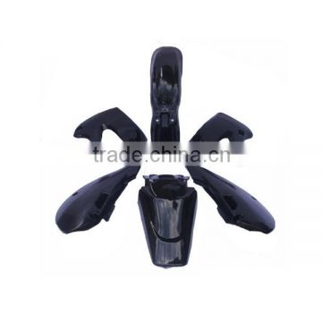 Black motorcycle fairing kit klx 110 plastics