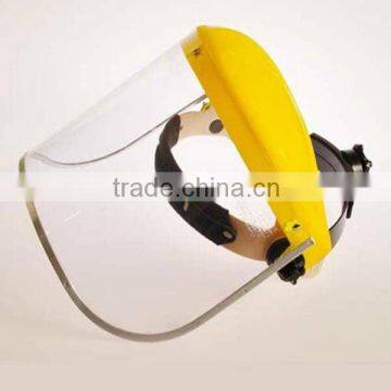 2016 CE approved industry face shield PP headgear with face shield PC face shield visor chemical face shield supplier in China