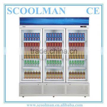 Store and Mall Transparent Glass Display Fridge photo-4