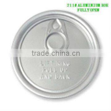 211(65mm) aluminum recoverable cans ring pull tab