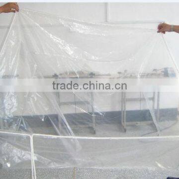 Durable waterproof clear vinyl coated pallet cover,transparent pallet cover