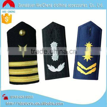 Bullion factory handmade military uniform embroidered epaulette