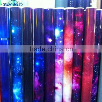 New fashion deisgn colored change car body decoration starry sky vinyl film