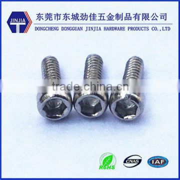 stainless steel 304 m1.6 miniature screw