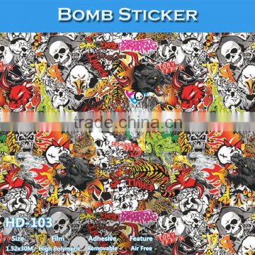 HD-100 Air Bubble Free Popular Car Sticker Bomb Wrap Car Vinyl photo-4