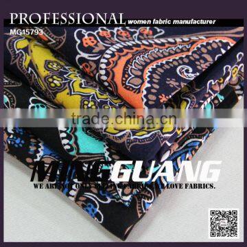 45S Woven 100% Rayon Printing Fabric for Lady Dress photo-2