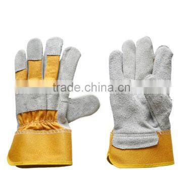 Welder Cowhide Labor Thick Heat Resistant Leather Gloves
