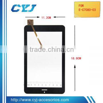 E-C7080-03 good touch feeling touch screen made in China for 7 inch tablet pc