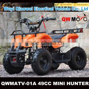 Electric Start & Pull Start 49cc gas kids ATV mini 4 wheel quad bike