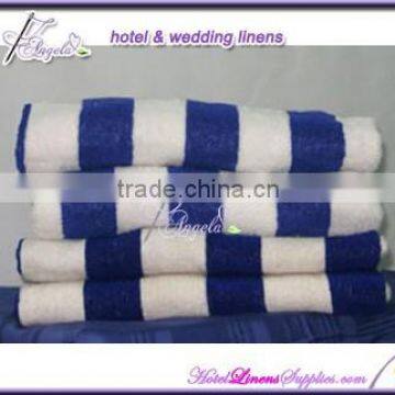 stripe pool towels, swimming towels, striped towels for hotels, spas