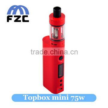 High quality strengthen pyrex glass toptank mini kanger topbox mini 75W