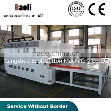 High efficiency semi-auto multi-color carton box printer slotter die cutter machine