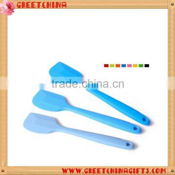 Custom LOGO Cook Tool Unibody Kitchen Mixing Brush Color Silicone Spatulas