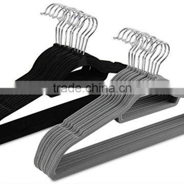 eco-friendly multifunctional deluxe flocked pants hanger clothes rack