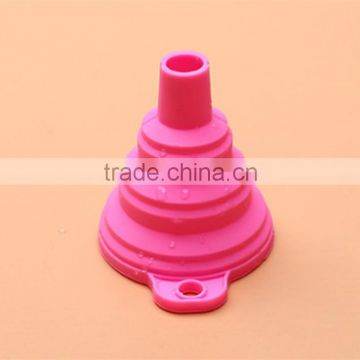 Durable foldable food grade mini silicone oil funnel