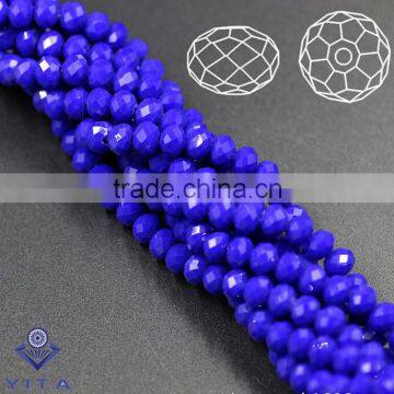 Wholesale 6MM Jade Material Rondelle Glass Bead for Jewelry Quality Choice