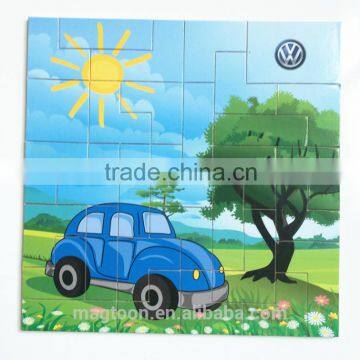 educational custom gift magnetic wooden DIY magnetic puzzles for kids