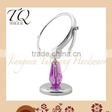 Fashional pocket cosmetic mirror with crystals