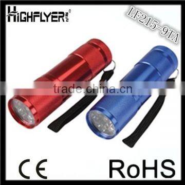 as seen as on TV 9LED aluminium flashlight with long use time