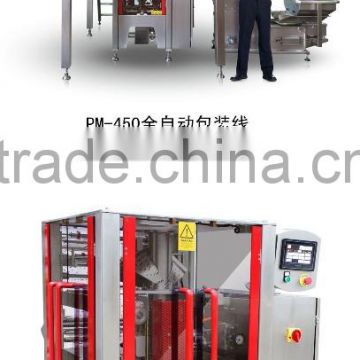 Granular, sheet, roll or irregular products such as candy, cookies, coffee, peanuts, , seeds, potato chips automatic sack packin