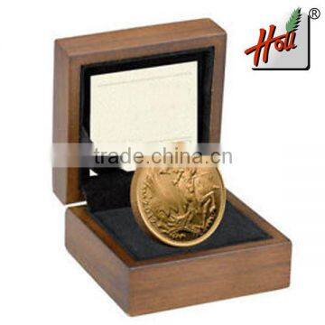 2015 Hot Sale Wooden Gold Coin Gift Boxes / Wood Box for Coin HCGB8068 photo-5