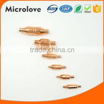 Refrigerator air cooled metal filter drier